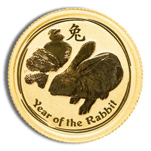 2011 1/20 Oz Australia Gold Lunar Rabbit (Series II) - BU