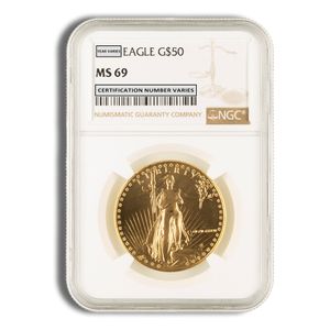 1986 1 Oz Gold American Eagle - NGC MS69