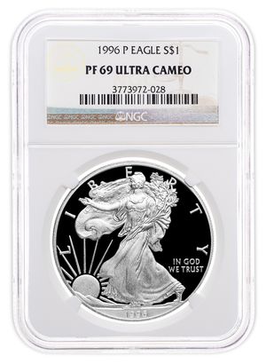 1996-P Proof Silver Eagle NGC PF69