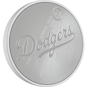 1 Oz Silver Round - Los Angeles Dodgers Official Major League Baseball MLB