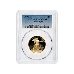 2006-W 1/2 oz Proof Gold Eagle $25 PCGS PR70