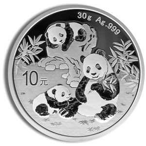 2025 30 Gram China Silver Panda - BU