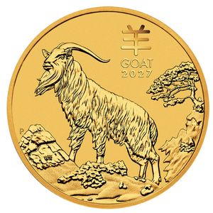 2027 1/4 oz Australia Gold Lunar Goat BU - Series III