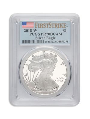 2018-W Proof Silver Eagle PCGS PR70 First Strike
