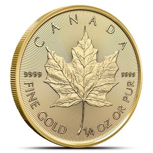 2026 1/4 Oz Gold Canadian Maple Leaf - BU (Sealed Packaging)
