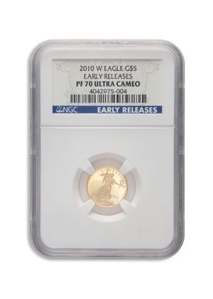 2010-W 1/10 oz Proof Gold Eagle $5 NGC PF70 ER