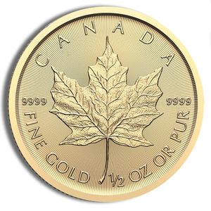 2025 1/2 Oz Gold Canadian Maple Leaf - BU (Sealed Packaging)