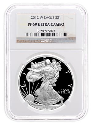 2012-W Proof Silver Eagle NGC PF69