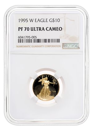 1995-W 1/4 oz Proof Gold Eagle $10 NGC PF70