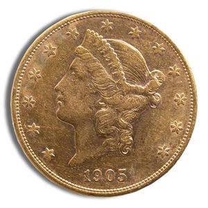 $20 Gold Liberty Double Eagle - VF (Random Year)