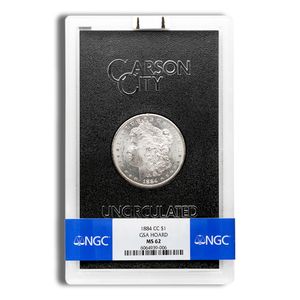 1884-CC GSA Morgan Silver Dollar - NGC MS62