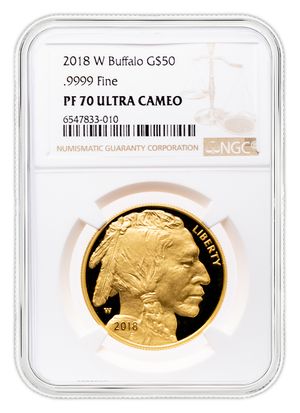 2018-W $50 Proof Gold Buffalo NGC PF70
