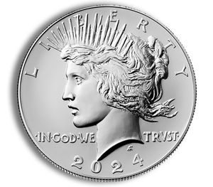 2024-P Peace Silver Dollar w/Box & COA
