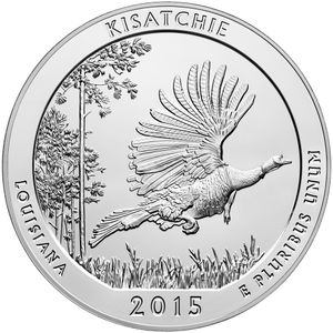 2015 5 oz ATB Kisatchie Silver Coin - BU