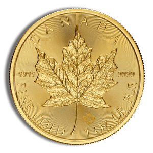2024 1 Oz Gold Canadian Maple Leaf - BU
