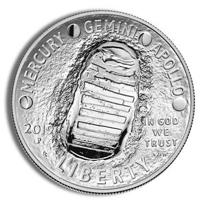 2019-P $1 Apollo 50th Anni. Silver Commemorative Proof - BU