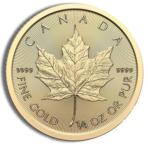 2025 1/4 Oz Gold Canadian Maple Leaf - BU (Sealed Packaging)