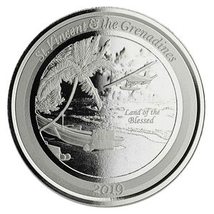 2019 1 oz St. Vincent Seaplane Silver Coin
