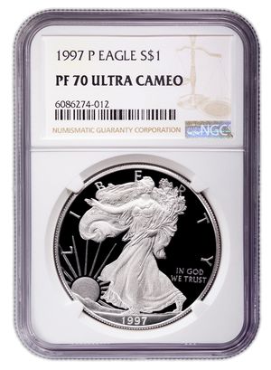 1997-P Proof Silver Eagle NGC PF70