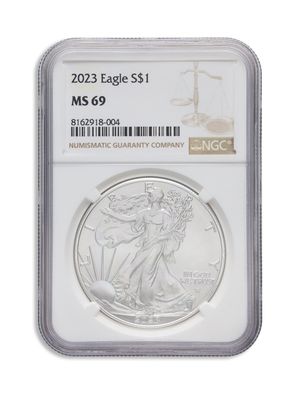 2023 Silver American Eagle - NGC MS69