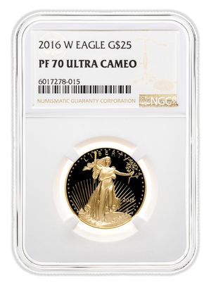 2016-W 1/2 oz Proof Gold Eagle $25 NGC PF70
