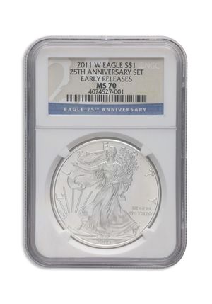 2011-W Burnished Silver Eagle NGC MS70 ER