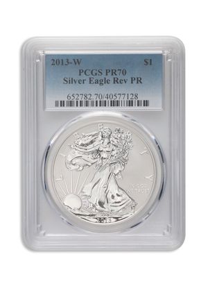2013-W Reverse Proof Silver Eagle PCGS PR70