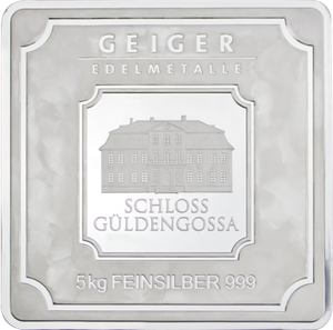 5 kilo Silver Bar - Geiger (Sealed)