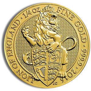 2016 1/4 Oz Great Britain Queen's Beast Gold Coin (Lion) - BU