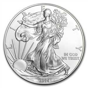 2014 Silver American Eagle - BU
