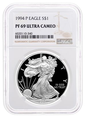 1994-P Proof Silver Eagle NGC PF69