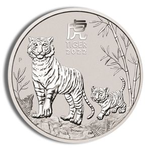 2022 1/2 Oz Australia Silver Lunar Tiger (Series III) - BU