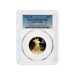 2017-W 1/2 oz Proof Gold Eagle $25 PCGS PR70