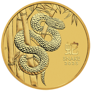 2025 1/10 Oz Australia Gold Lunar Snake (Series III) - BU
