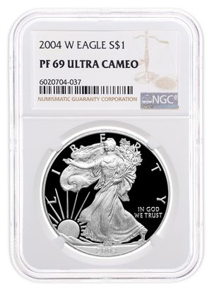 2004-W Proof Silver Eagle NGC PF69