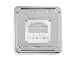 100 oz Silver Bar - Geiger (Sealed)