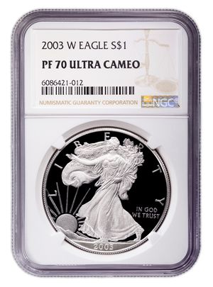 2003-W Proof Silver Eagle NGC PF70