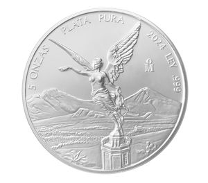 2024 5 Oz Silver Mexico Libertad - BU