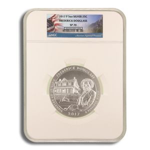 2017-P 5 Oz America The Beautiful Frederick Douglass Silver Coin - NGC SP70