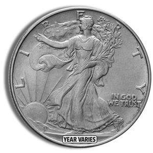 90% Silver Walking Liberty Half Dollars AU - $1 Face Value