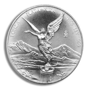 1996 1 Oz Silver Mexico Libertad - BU
