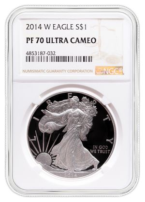2014-W Proof Silver Eagle NGC PF70