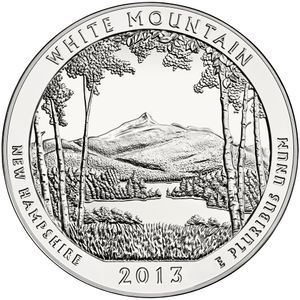 2013 5 oz ATB White Mountain Silver Coin - BU