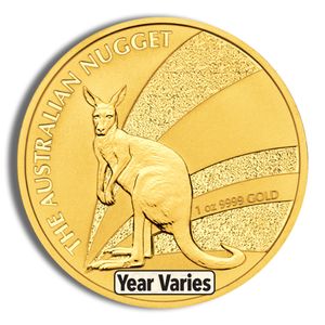 1 Oz Gold Australia Nugget - BU (Random Year)