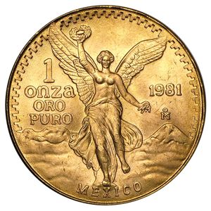 1981 1 oz  Mexican Gold Libertad - BU
