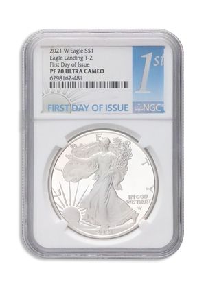 2021-W Proof Silver Eagle NGC PF70 FDOI - Type 2