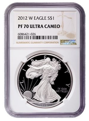2012-W Proof Silver Eagle NGC PF70