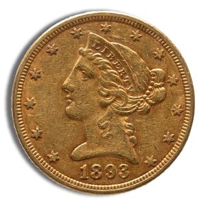 $5 Gold Liberty Half Eagle - XF (Random Year)
