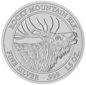 2022 1.5 oz Silver Rocky Mountain Elk Coin
