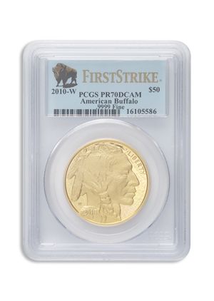 2010-W $50 Proof Gold Buffalo PCGS PR70 First Strike